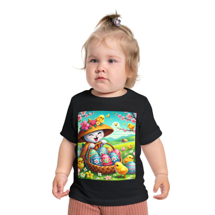 Geisha Kitten’s Easter Delight Baby Short Sleeve T-Shirt