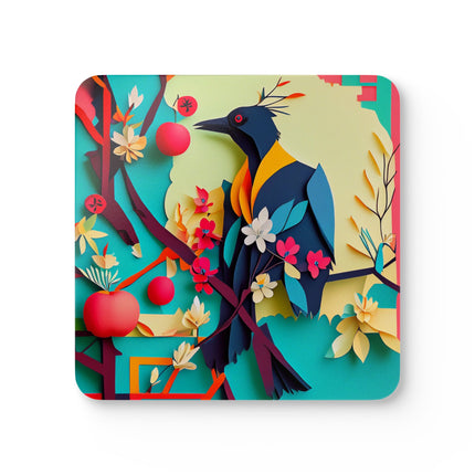 Curious Crow Corkwood Coaster Set