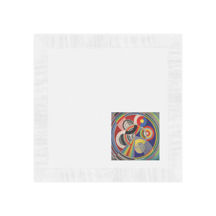 Rythme No. 1 by Robert Delaunay White Coined Napkins