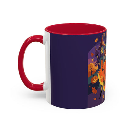 🐈‍⬛🎃 The Black Cat Witch Of Pumpkin Manor Colorful Mug – Whimsical Halloween Charm