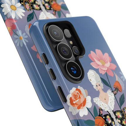 🌸🎀 The Grand Floral Promenade Phone Case – Art Deco Fashion Fantasy