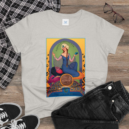 December & Tanzanite (from the Gem Series) by Sofia Chiostri Women's Midweight Cotton Tee