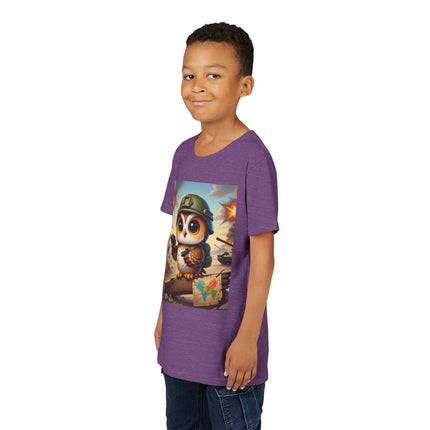 Owl on the Front Lines Youth Short Sleeve Tee