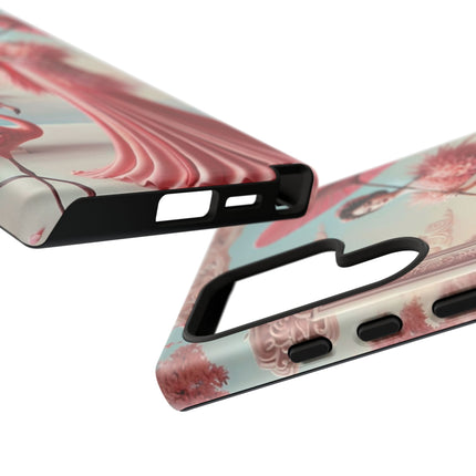 Petals, Porcelain, and Flamingos Phone Cases