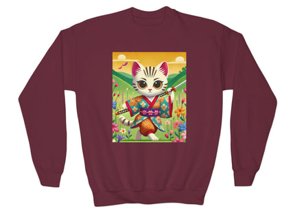 Samurai Kitten Youth Crewneck Sweatshirt