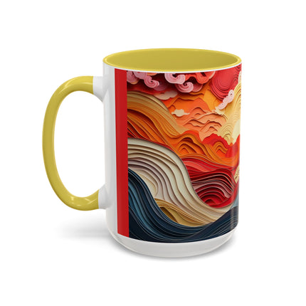 Vibrant Sunrise Sky Colorful Mugs (11oz, 15oz)