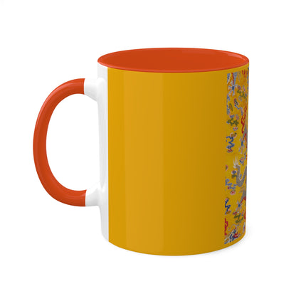 The Imperial 12-Symbol Robe, A Dragon's Regalia Colorful Mugs, 11oz