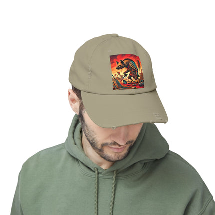 The Cunning Scavenger Unisex Distressed Cap