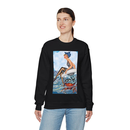 Playful Waves and Fashion Follies Heavy Blend™ Crewneck Sweatshirt