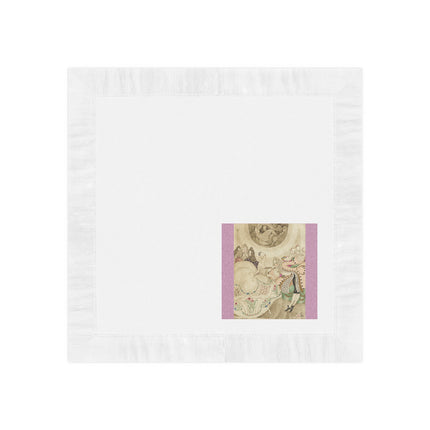 Sur talons rouges (On Red Heels) pl 01 by Gerda Wegener White Coined Napkins