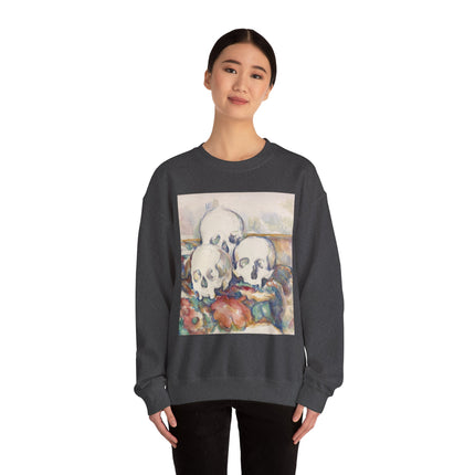 The Three Skulls by Paul Cézanne Unisex Heavy Blend™ Crewneck Sweatshirt