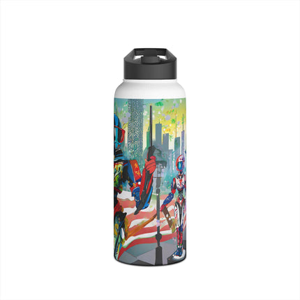 Fashion Cyberpunk CIA Robots Stainless Steel Water Bottle
