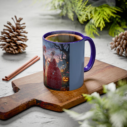 ♥️🎃 The Queen Of Hearts Halloween Masquerade Colorful Mug – Royal Halloween Fantasy