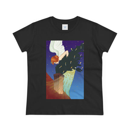 The Christmas Angel Women's Midweight Cotton Tee