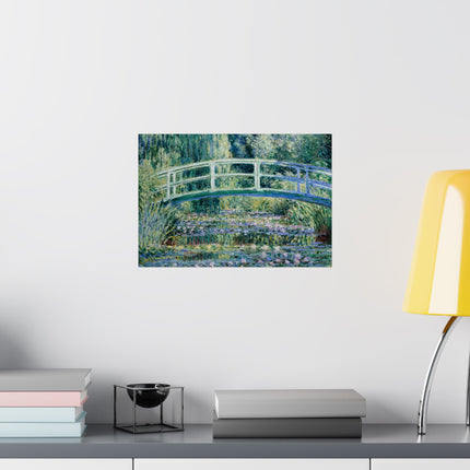 Water Lilies and Japanese Bridge by Claude Monet Matte Horizontal Posters