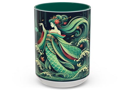 Mermaid Queen Rising from the Deep Colorful Mugs (11oz, 15oz)