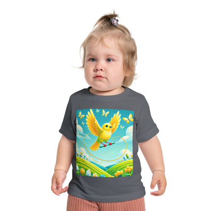Canary Jumping Rope Baby T-Shirt – A Little Burst of Sunshine