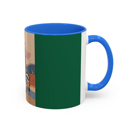 Zebra Rider Colorful Mugs – Safari Chic & Art Deco Adventure