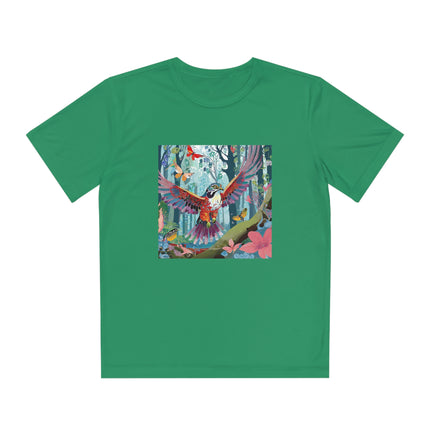 A Colorful Raptor Youth Competitor Tee
