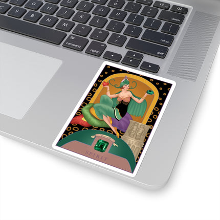 May & Emerald (from the Gem Series) by Sofia Chiostri Kiss-Cut Stickers (4 Sizes)