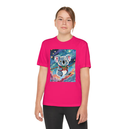Cute Koala Youth Competitor Tee – Dreamy Skies & Whimsical Wonder