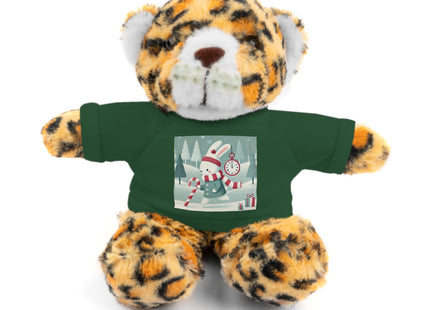Candy Cane Timekeeper Bunny Stuffed Animals with Tee