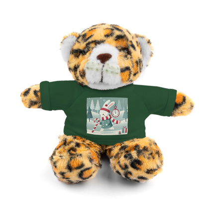 Candy Cane Timekeeper Bunny Stuffed Animals with Tee