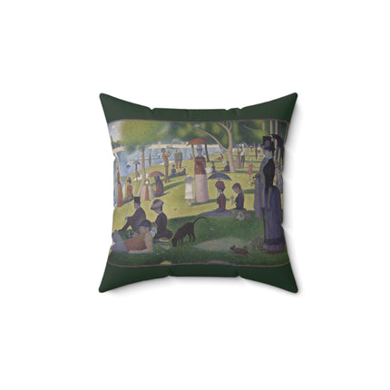 A Sunday on La Grande Jatte by Georges Seurat Spun Polyester Square Pillow