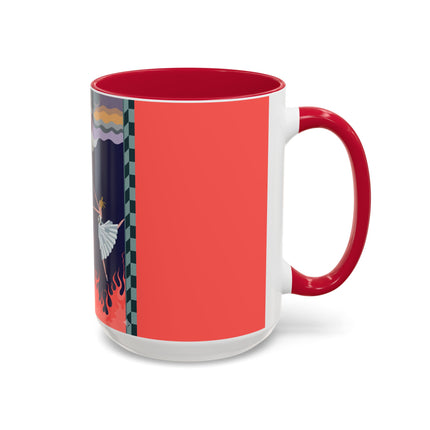 The Firebird's Awakening Colorful Mug (11oz, 15oz) – Ballet Fantasy, Mythic Fire & Art Deco Drama