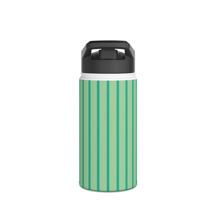 Geisha Kitten and the Dandelion Wish Stainless Steel Water Bottle, Standard Lid