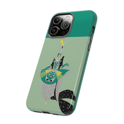 Peacock Dancer Phone Case – Opulent Glamour & Theatrical Elegance