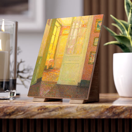 Interior, Window Light by Henri Le Sidaner Ceramic Tile
