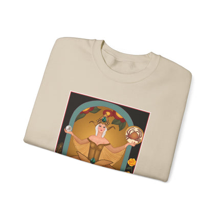 June & Pearl, Alexandrite (from the Gem Series) by Sofia Chiostri Heavy Blend™ Crewneck Sweatshirt