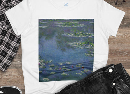 Water Lilies by Claude Monet Women's Midweight Cotton Tee