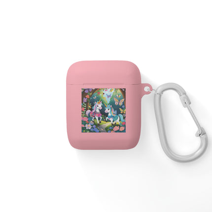 Baby Unicorns and Fluttering Butterflies AirPods Case Cover