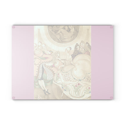 Sur talons rouges (On Red Heels) pl 01 by Gerda Wegener Glass Cutting Board