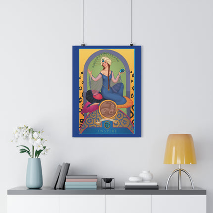 December & Tanzanite (from the Gem Series) by Sofia Chiostri Giclée Art Print