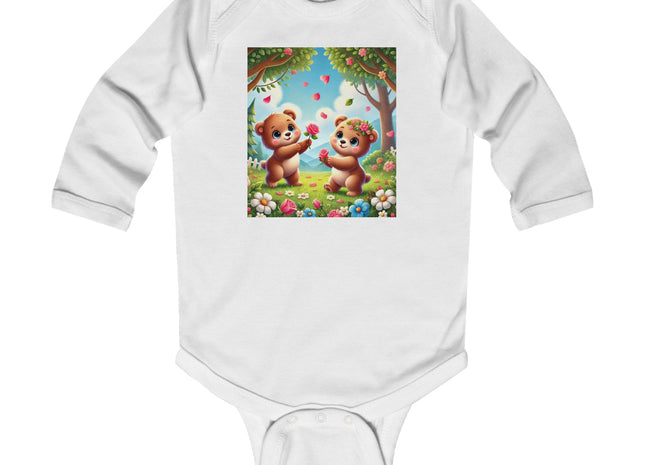 Petals and Paws Infant Long Sleeve Bodysuit