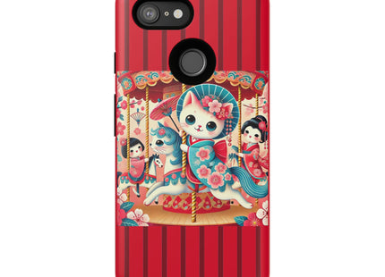 Geisha Kitten's Enchanted Carousel Phone Cases