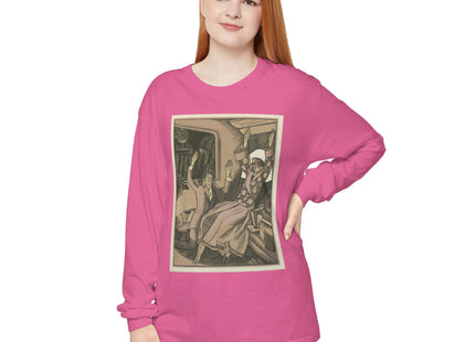 L’Attentat by Fernand Siméon Garment-dyed Long Sleeve T-Shirt