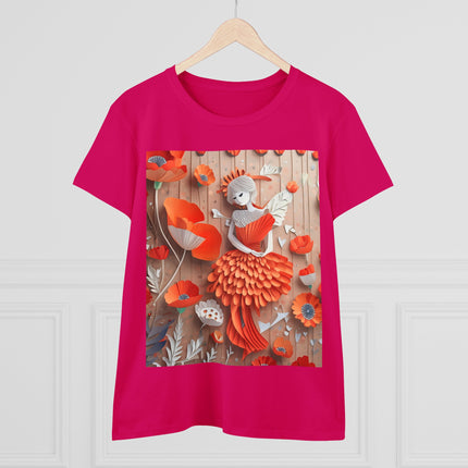 Poppy Fairy Women's Midweight Cotton Tee