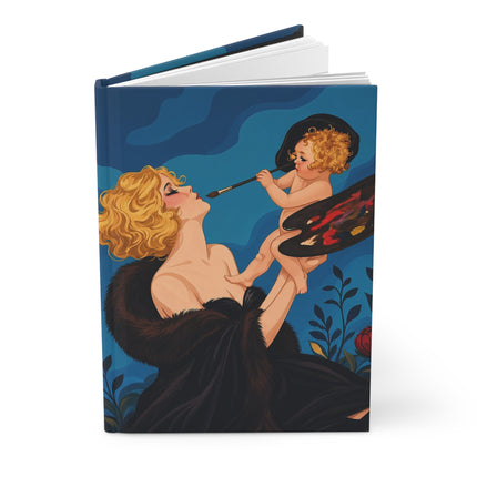 🎨🌹 The Lady Of The Midnight Beauty Atelier Hardcover Journal – Art Deco Floral Glamour