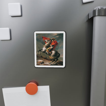 Napoleon Crossing the Alps by Jacques-Louis David Die-Cut Magnets (5 Sizes)