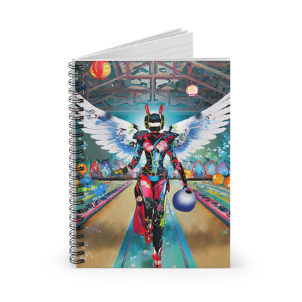 Samurai Robot Angels Spiral Notebook - Ruled Line