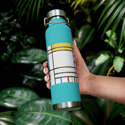 Place de la Concorde by Piet Mondrian Copper Vacuum Insulated Bottle, 22oz