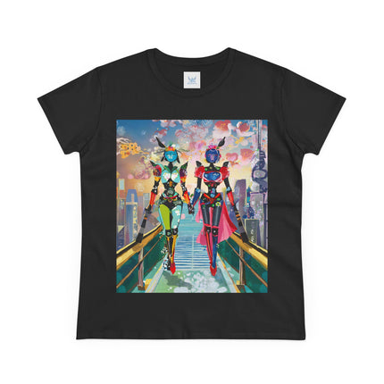 Cyber Punk Robot Models Cotton Tee