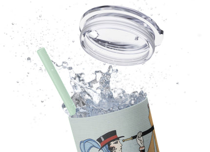 Costume de Yacht by George Barbier Skinny Tumbler with Straw, 20oz