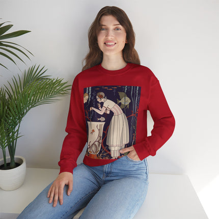 L'Etourdissant Petit Poisson (The Dazzling Little Fish) by George Barbier Heavy Blend™ Crewneck Sweatshirt