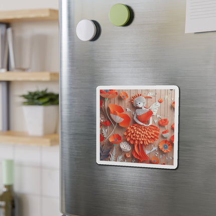 Poppy Fairy Die-Cut Magnets (4 Sizes)