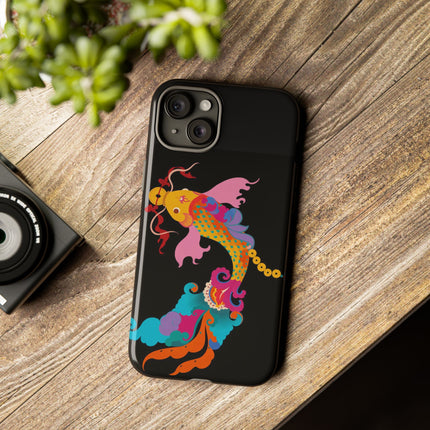 Golden Koi Phone Case – Lucky Swim & Vibrant Fortune